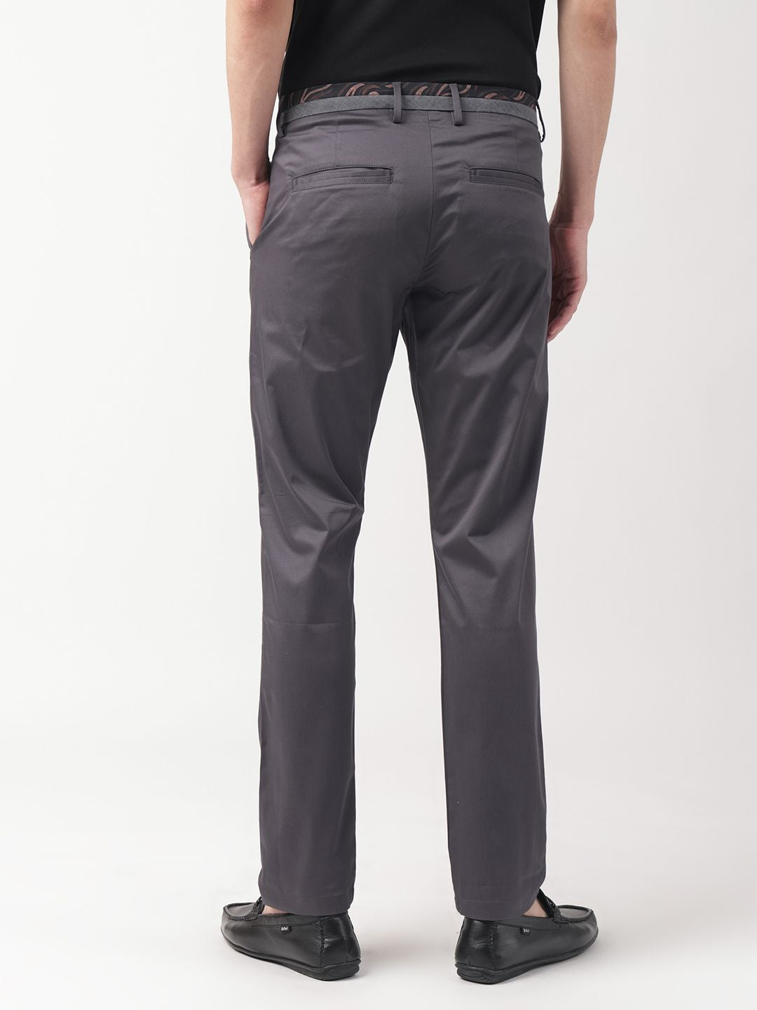 RARE RABBIT Men Daron Mid-Rise Slim Fit Trouser