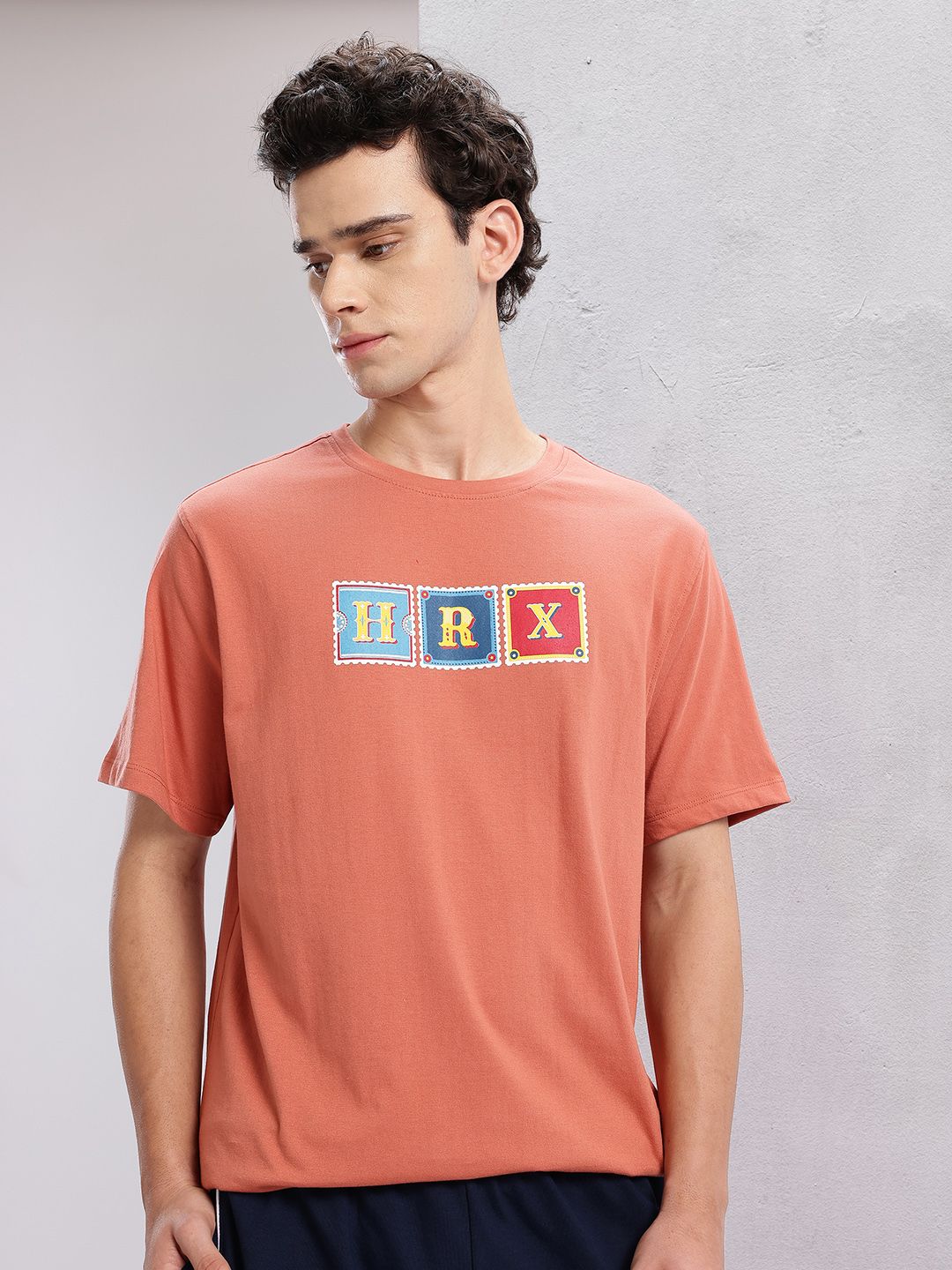 HRX by Hrithik Roshan Typography Printed T-shirt