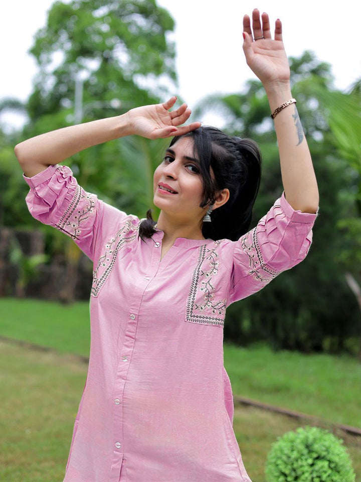 KALINI Ethnic Motifs Embroidered Kurti