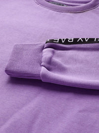 STREET 9 Women Lavender Solid Sweatshirt