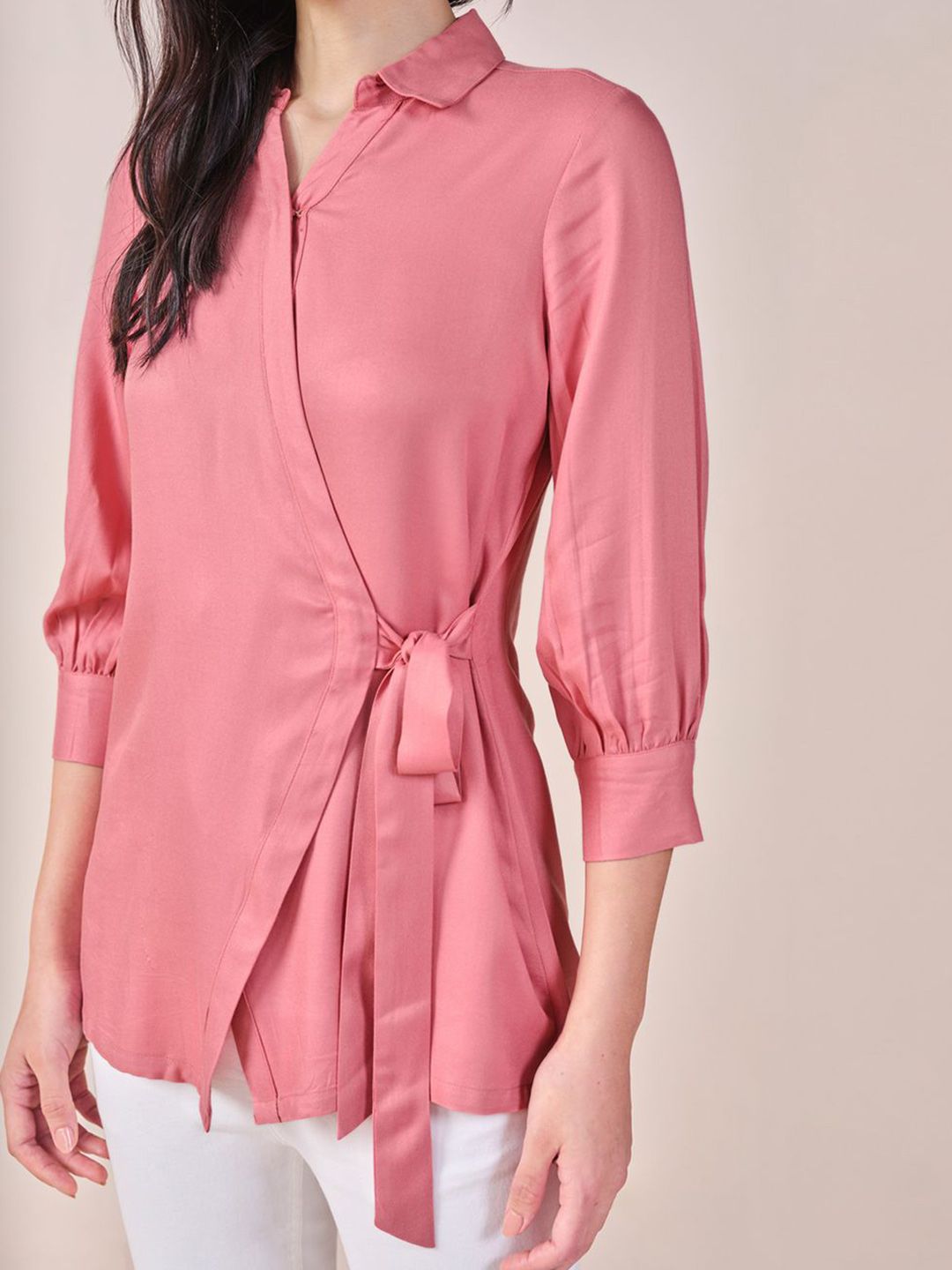 AND Solid Shirt Style Top