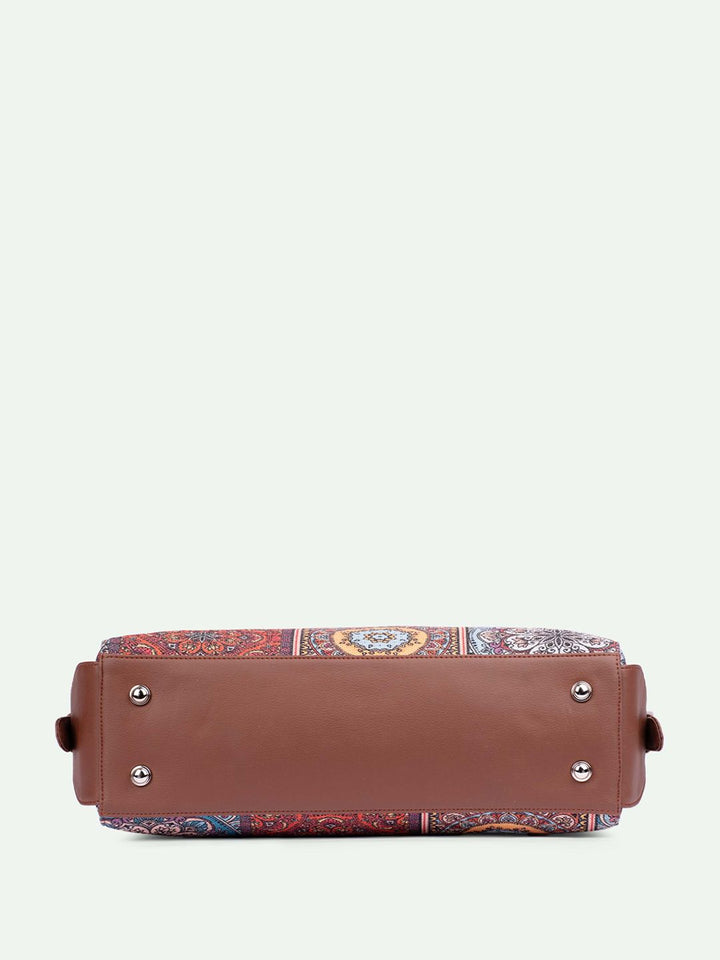 ZOUK Mandala Ethnic Motifs Printed Shopper Handheld Bag