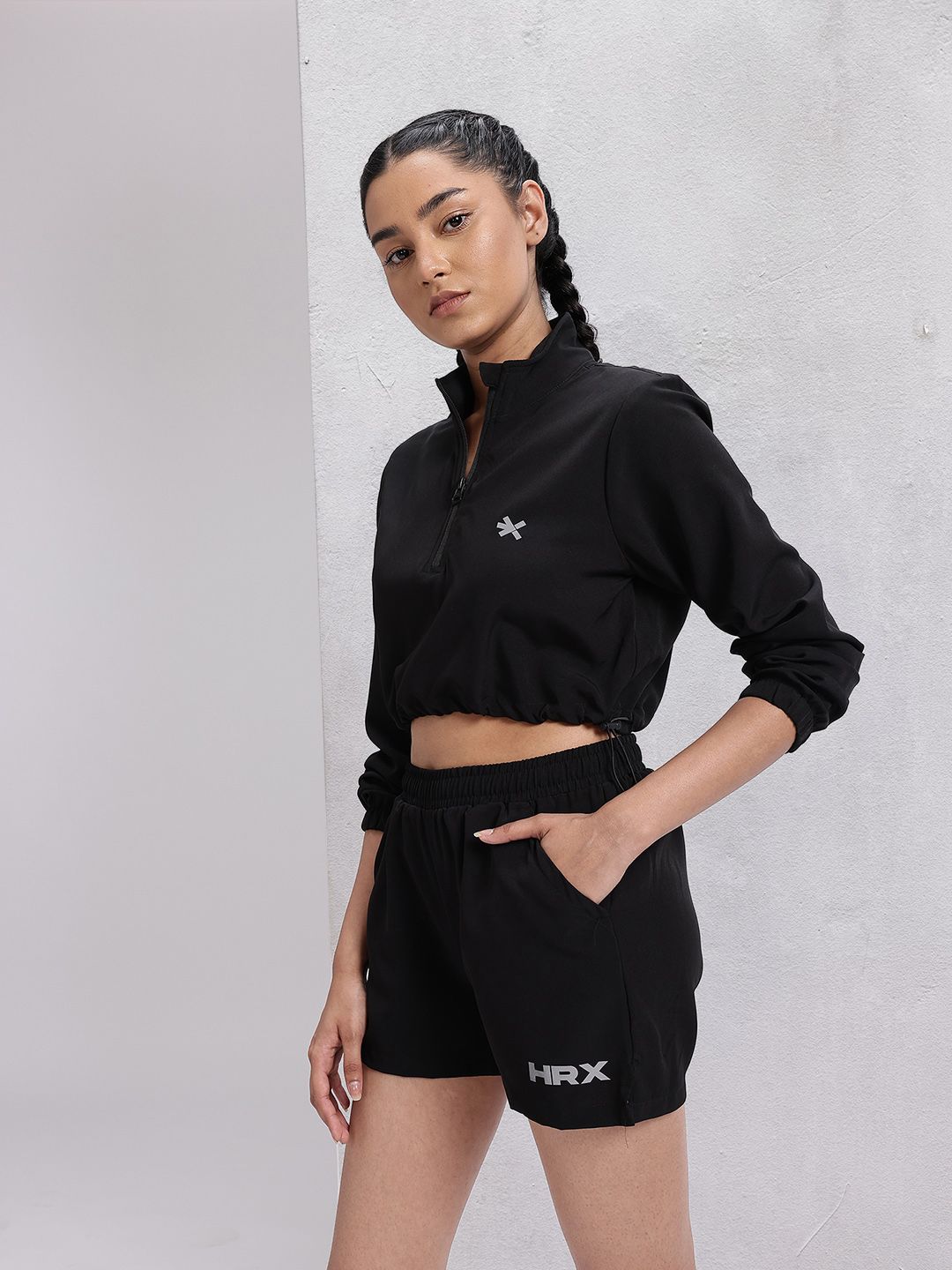 HRX by Hrithik Roshan Brand Logo Detail Rapid-Dry Running Tracksuit
