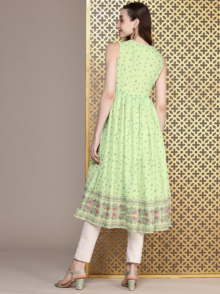 House of Pataudi Jashn Floral Printed A-Line Kurta