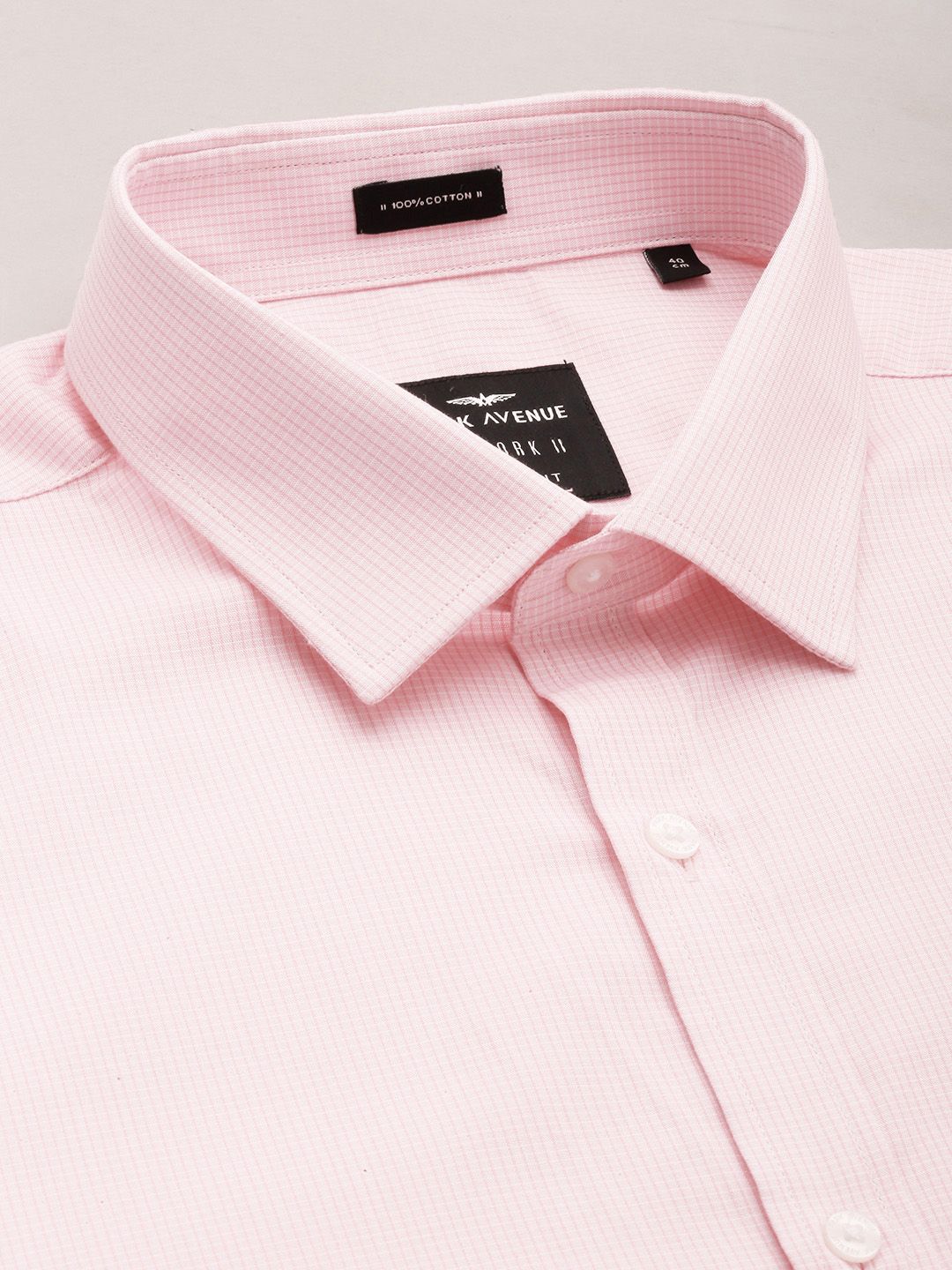 Park Avenue Pure Cotton Slim Fit Micro Checked Formal Shirt