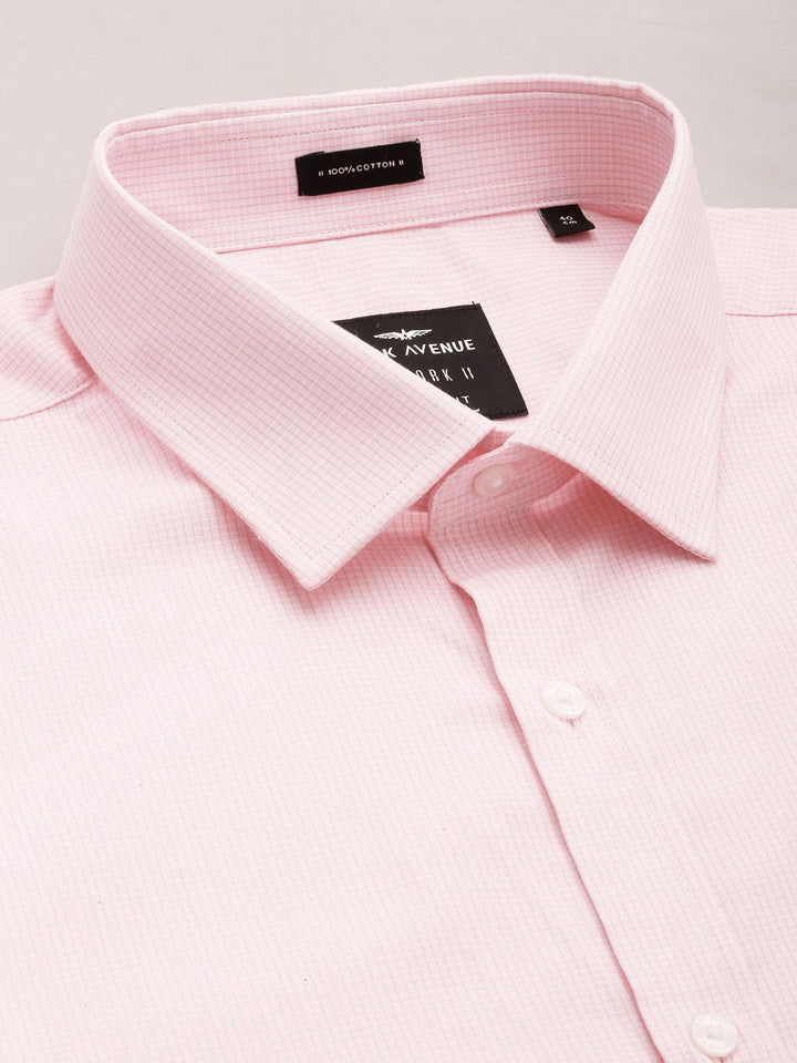 Park Avenue Pure Cotton Slim Fit Micro Checked Formal Shirt