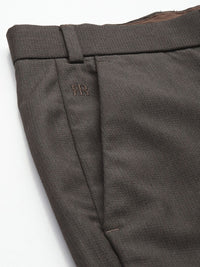 Raymond Men Textured Slim Fit Formal Trousers