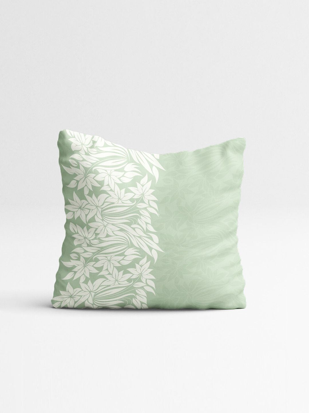 STITCHNEST Teal & Pink Set of 5 Floral Square Cushion Covers