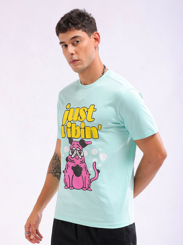 The Indian Garage Co Men Graphic Printed Round Neck Slim Fit T-shirt