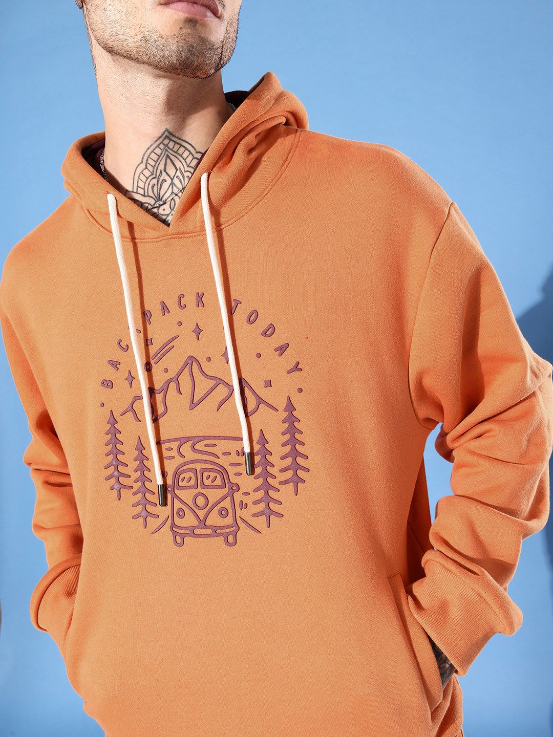 DILLINGER Men Graphic Printed Hooded Sweatshirt