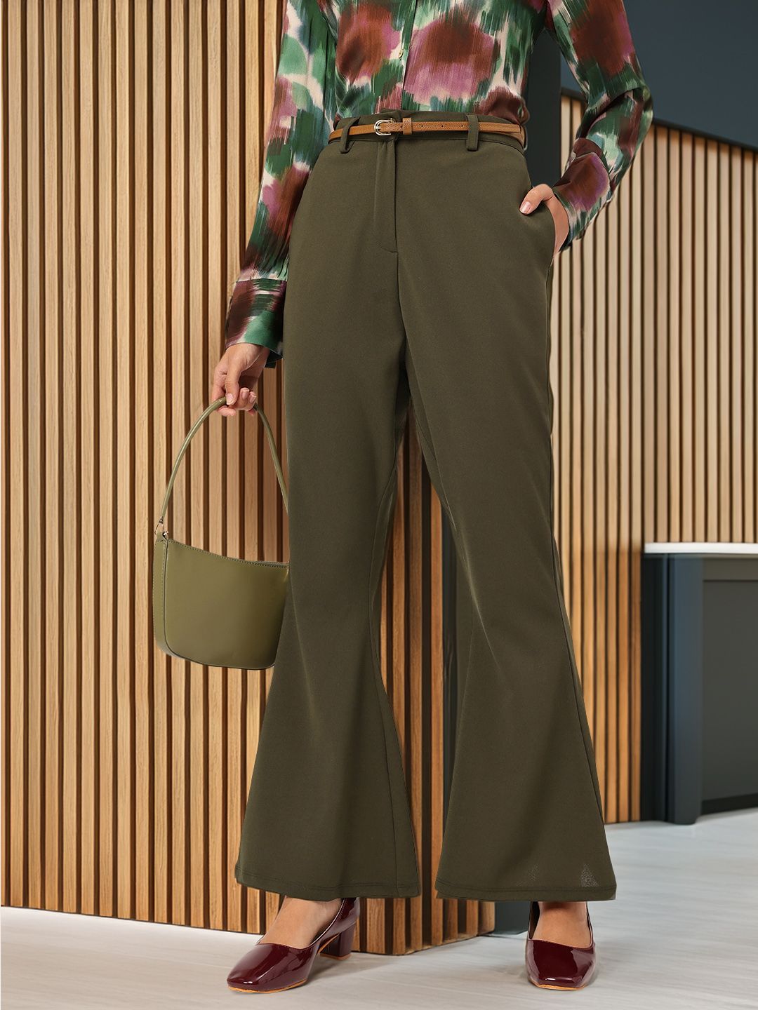 DressBerry Women Flared Trousers
