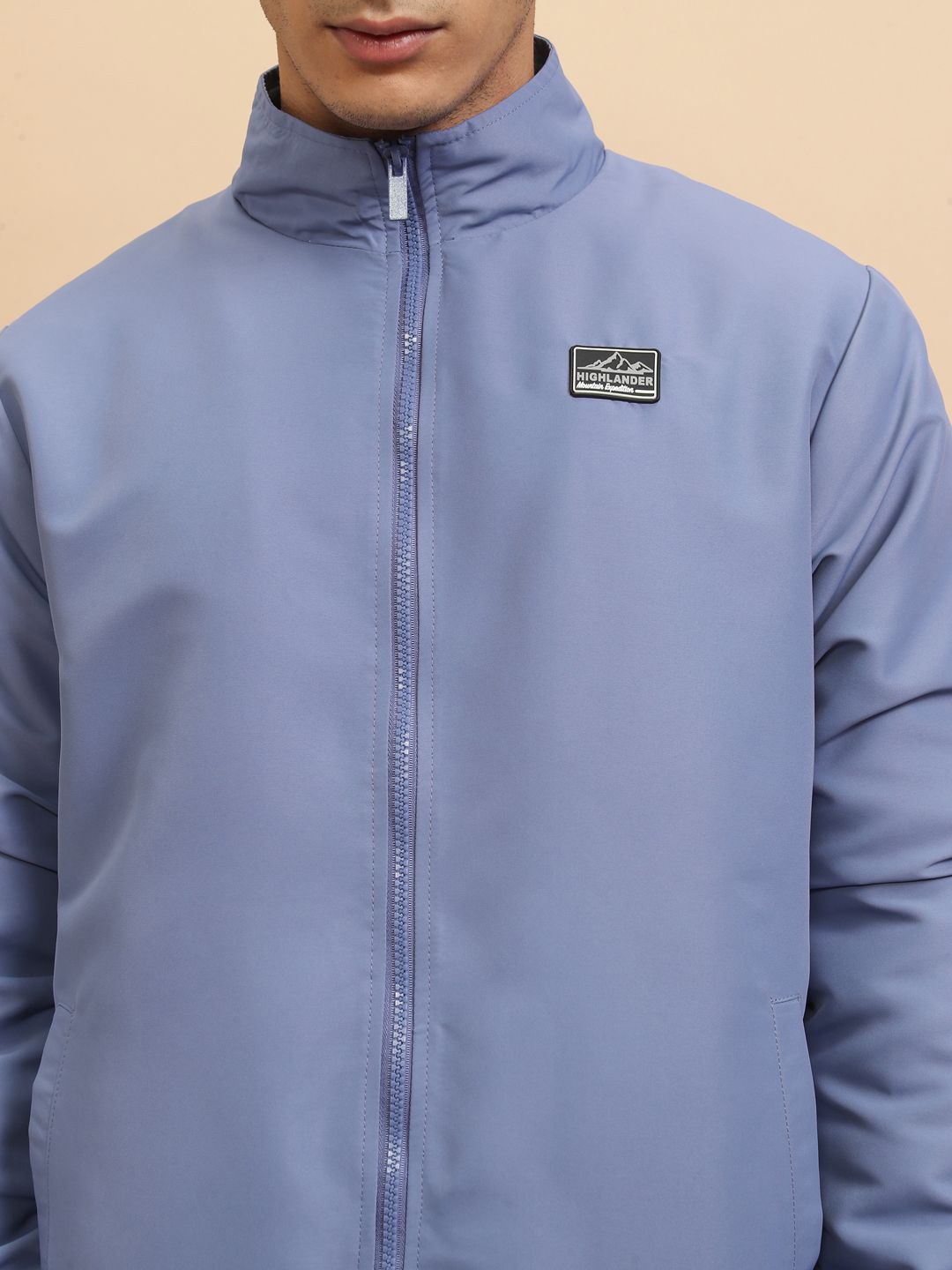 HIGHLANDER Men Colourblocked Crop Outdoor Bomber Jacket