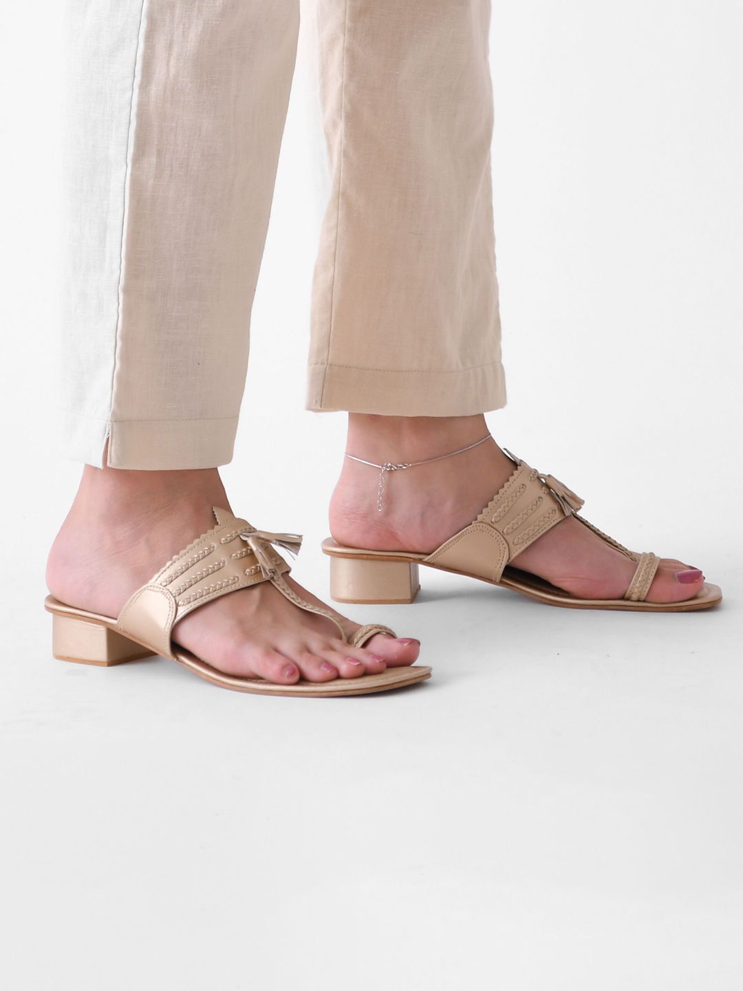 Rustorange Women Pure Cotton Mid-Rise Trouser
