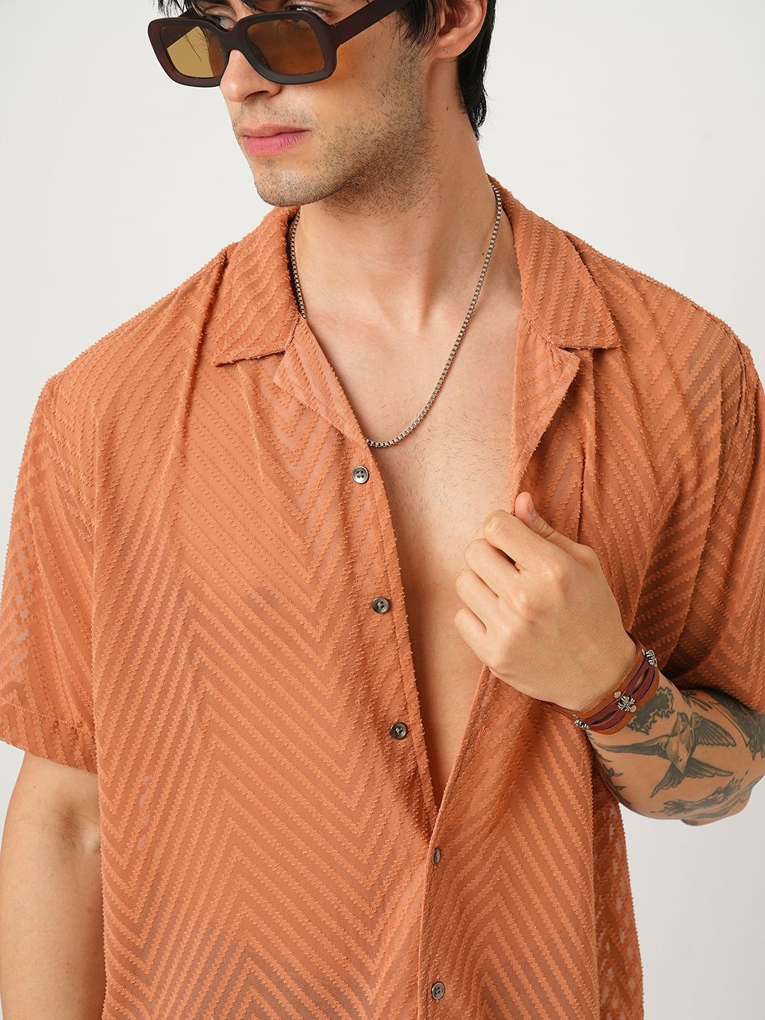 VASTRADO Men Classic Opaque Casual Shirt