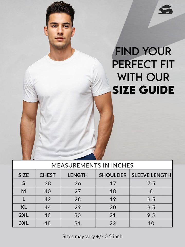 ADRO Men Typography Printed T-shirt
