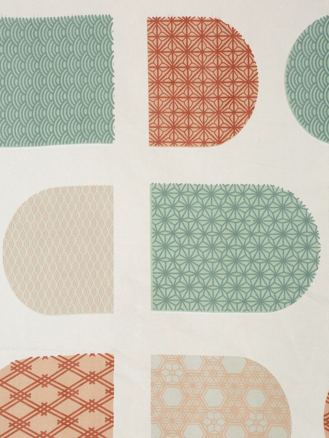 KLOTTHE Coklat Geometric Cotton 300 TC Single Cadar Halus dengan Sarung Bantal-87 x 59 inci