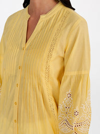 Global Desi Mandarin Collar Pure Cotton Tunic
