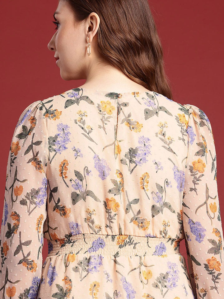 all about you Floral Print Fit & Flare Dress