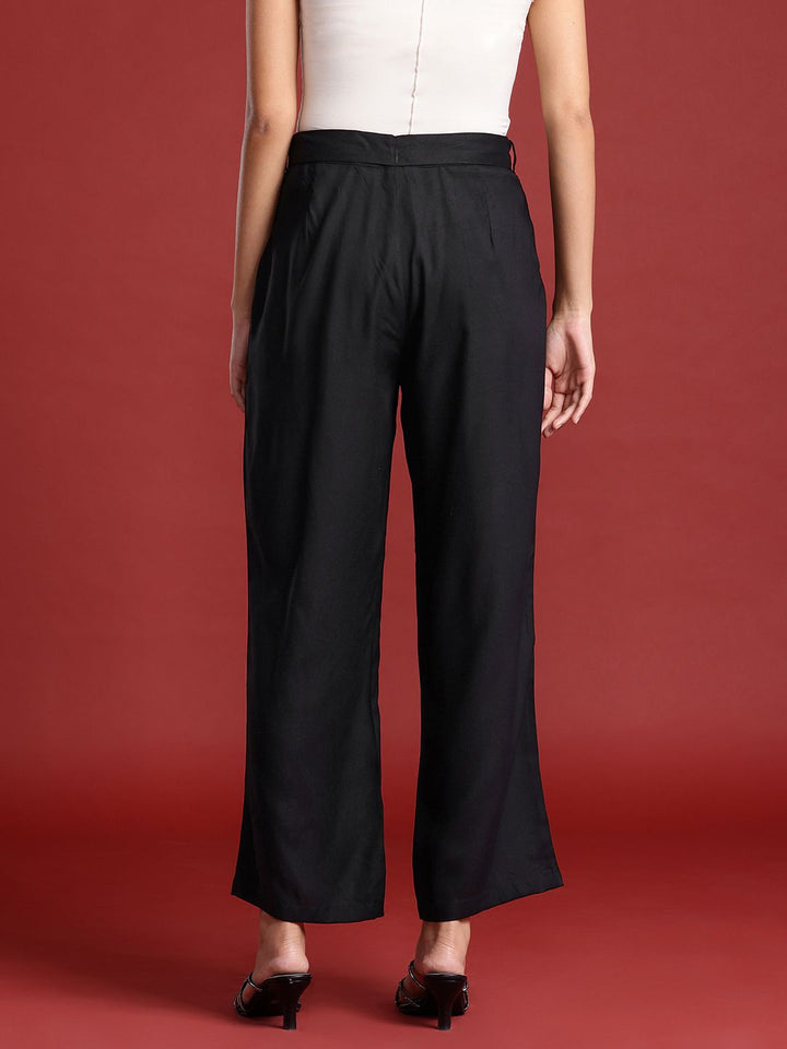 all about you Women Belted Pleated Trousers