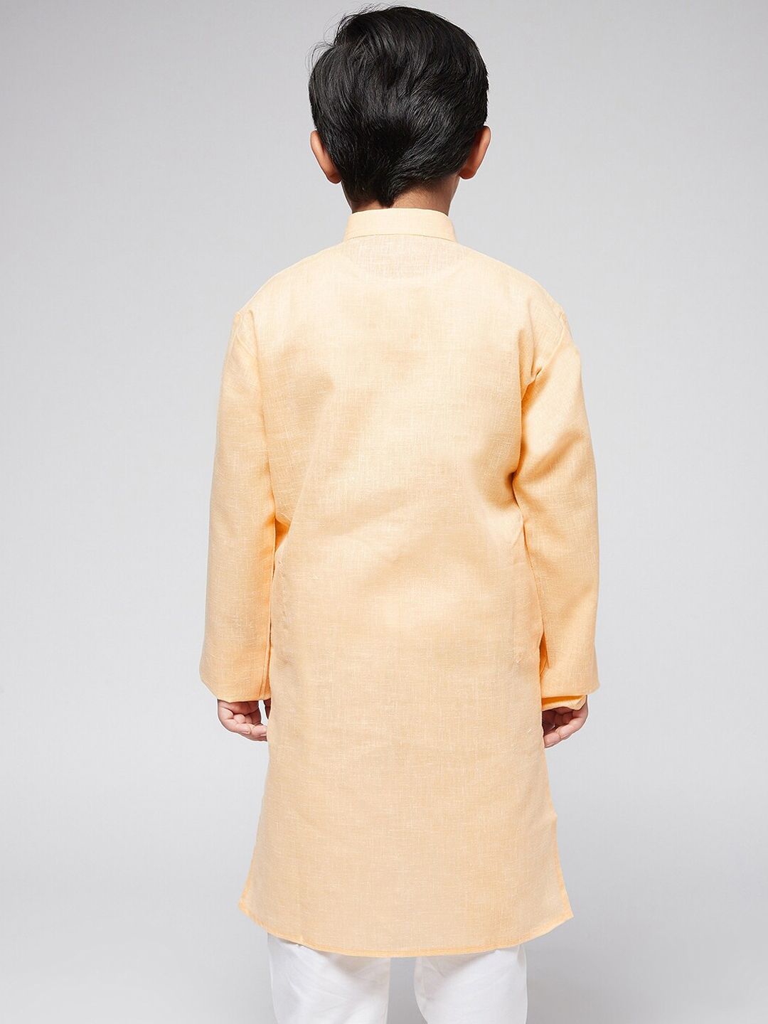 SOJANYA Boys Yellow Solid Kurta