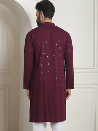 SOJANYA Kurta Kolar Mandarin Kerja Benang Labuci