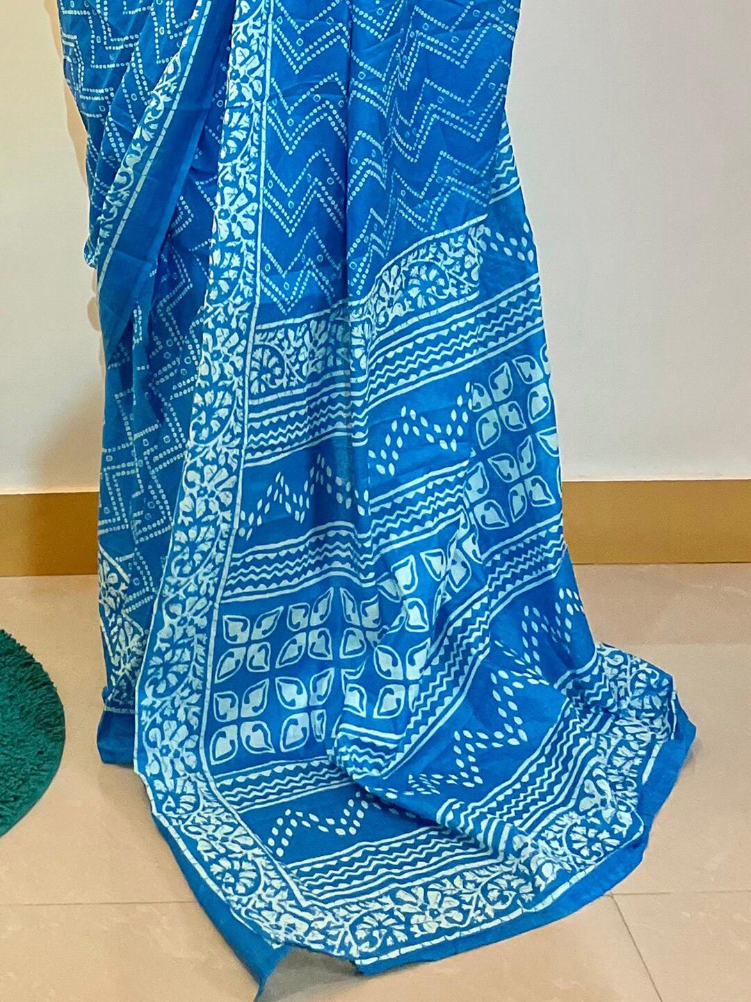 Saree mall Bandhani Printed Pure Cotton Bandhani Saree