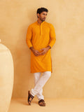 SOJANYA Embroidered Pure Cotton Straight Kurta With Pyjamas