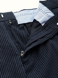 Park Avenue Neo Fit Striped Stand Collar Formal 2 Piece Suits