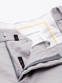 Raymond Men Checked Slim Fit Formal Trousers
