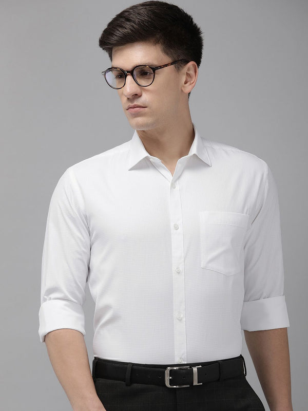 Park Avenue Diri Reka Bentuk Mikro Ditsy Slim Formal Shirt