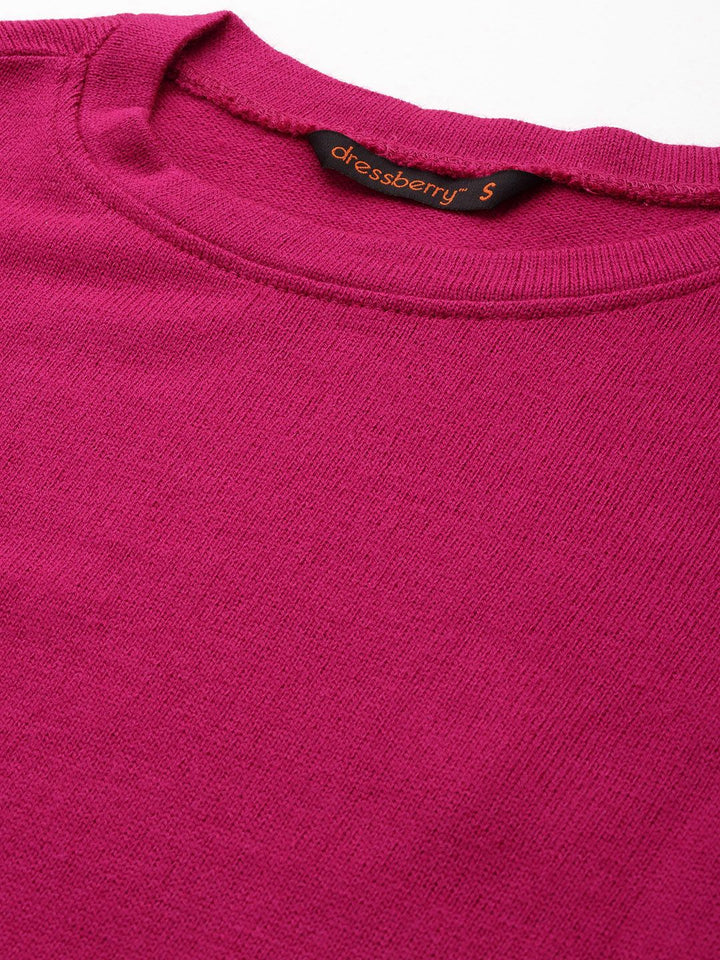 DressBerry Solid Acrylic Pullover
