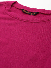 DressBerry Solid Acrylic Pullover
