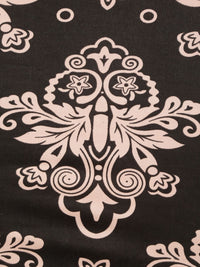HOSTA HOMES Black & Pink Printed Chair Covers