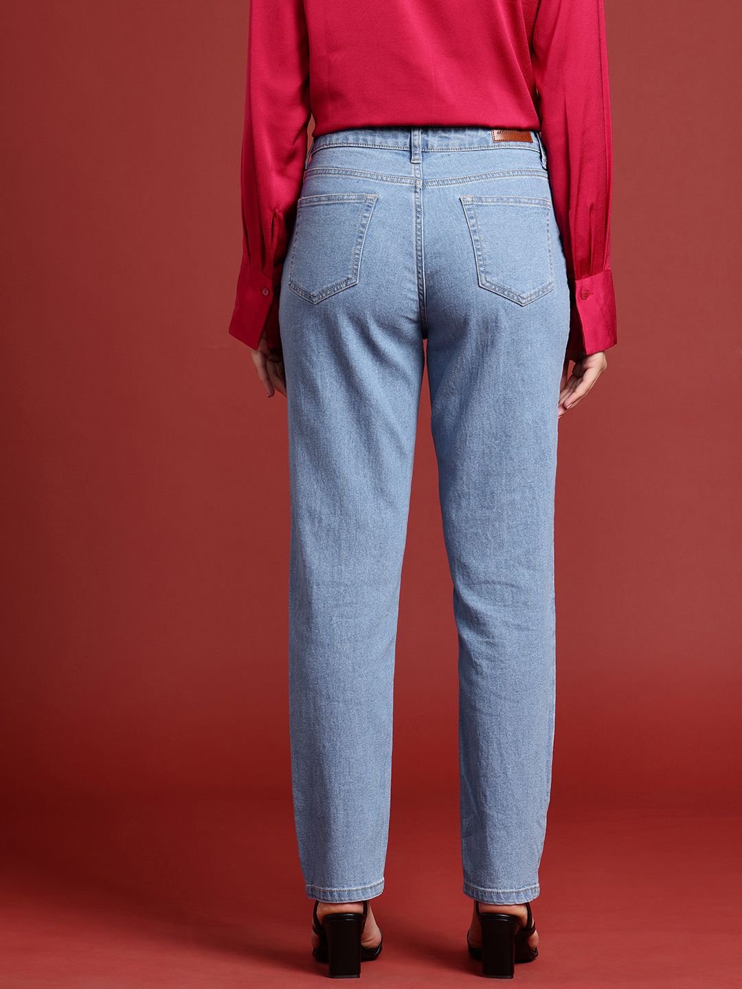 all about you Women Boyfriend Fit High-Rise Stretchable Jeans