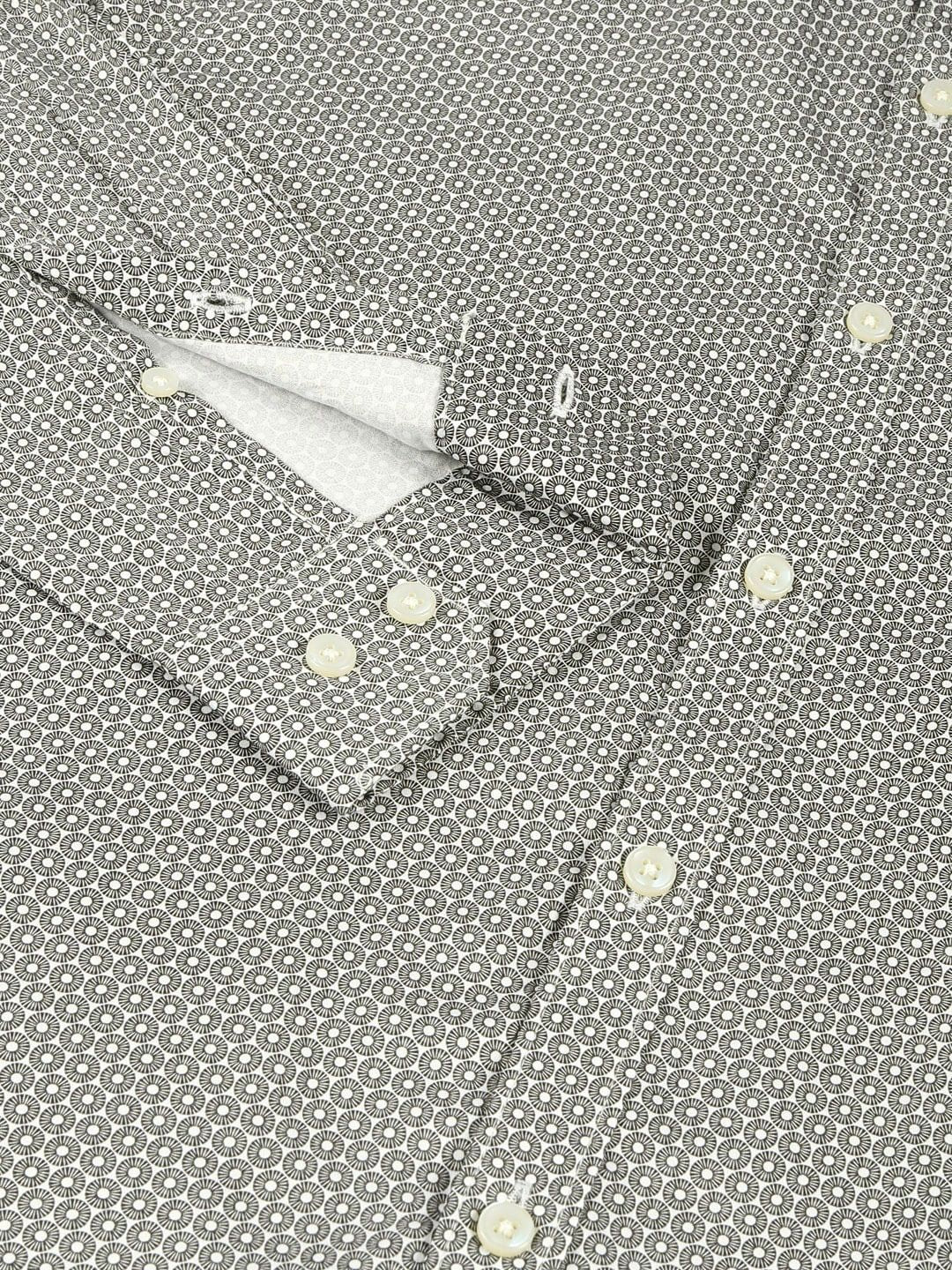 Thomas Scott Classic Slim Fit Micro Ditsy Printed Cotton Formal Shirt