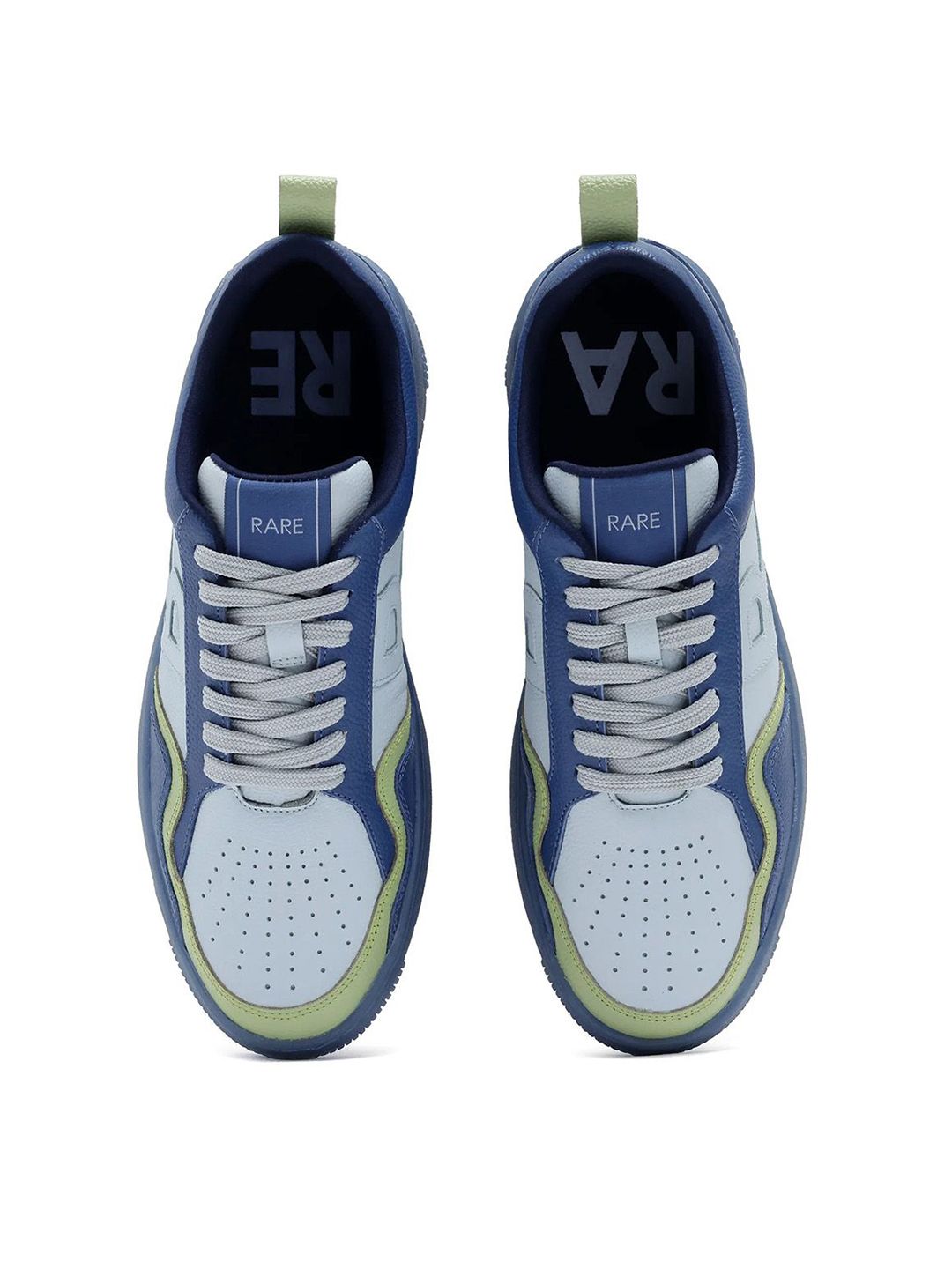 RARE RABBIT Men Colourblocked Leather Sneakers