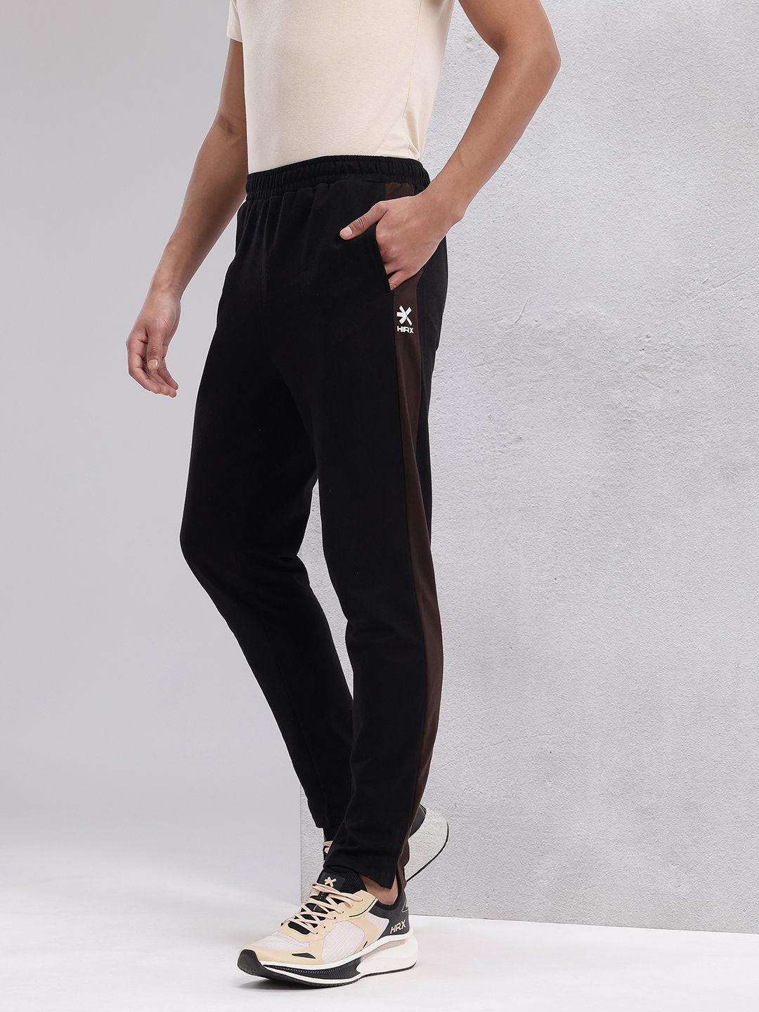 HRX by Hrithik Roshan Men Contrast Stripes Lifestyle Track Pants