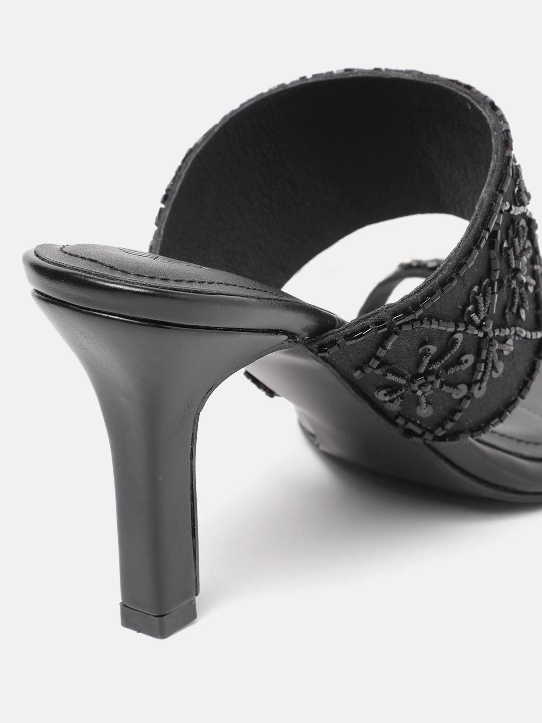 House of Pataudi  Open Toe Embellished Slim Heels
