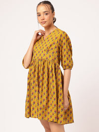 DressBerry Sunkissed Styles Floral Print A-Line Mini Dress