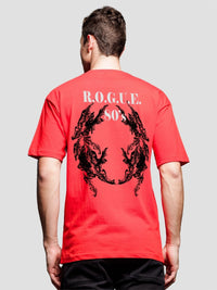 ADRO Men Graphic Printed Round Neck Cotton Oversized T-Shirt