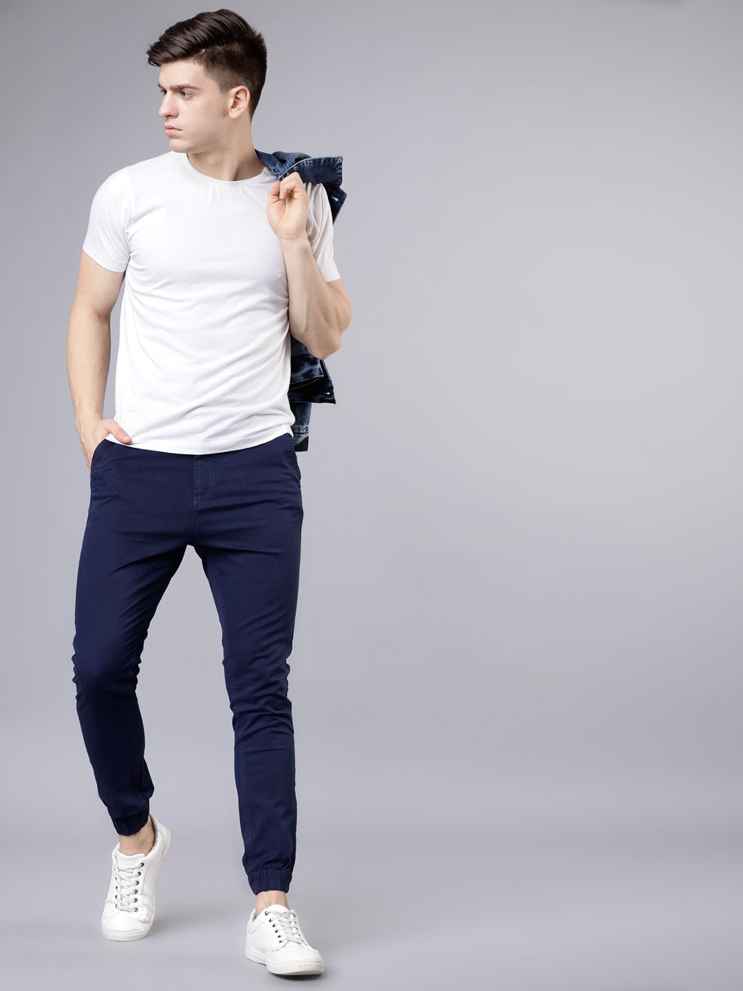 HIGHLANDER Men Blue Slim Fit Joggers