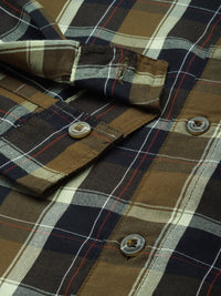 The Indian Garage Co Men Tartan Checked Casual Shirt