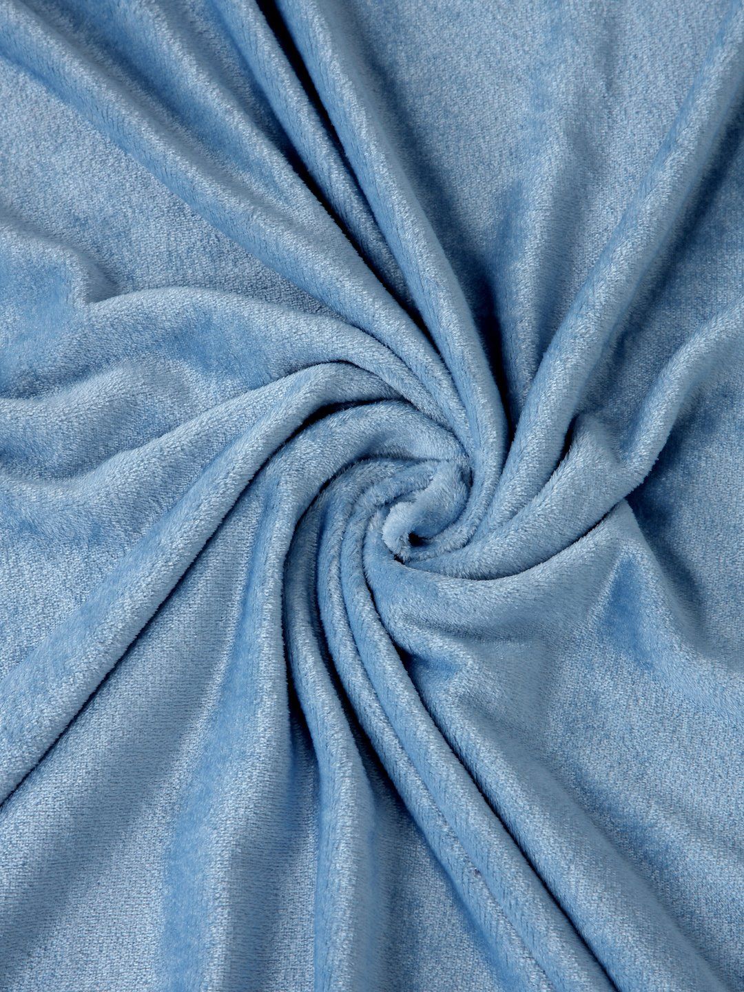 Myntra Elegant Homes Blue Solid 300 TC King Woolen Bedsheet & 2 Pillow Covers-250X225 cm