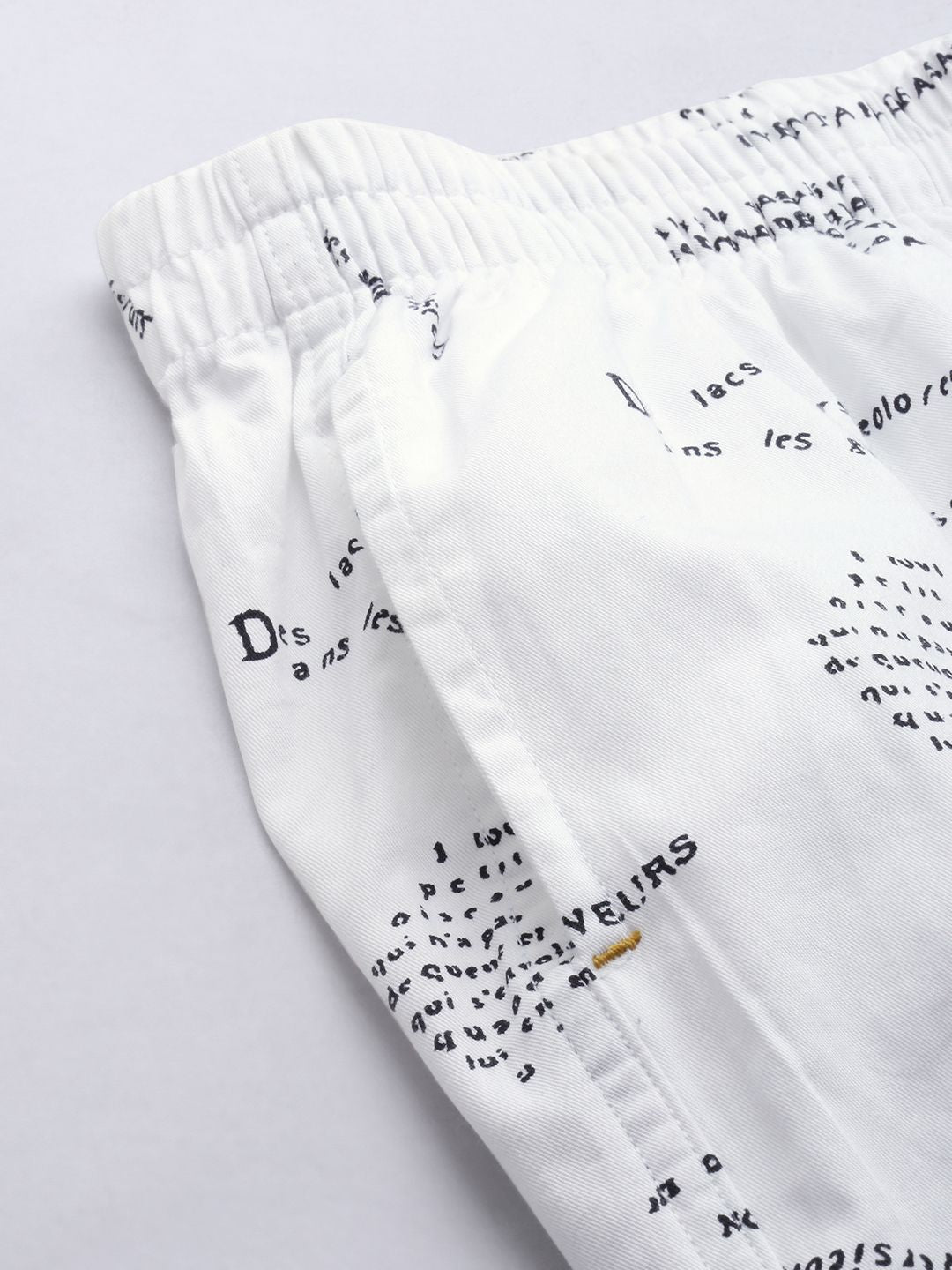 The Indian Garage Co Men White Printed Pure Cotton Boxers 1120-BXR10-13