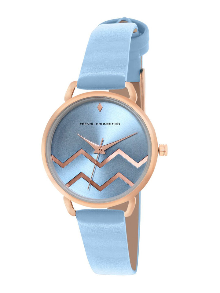 French Connection Women Printed Dial & Leather Straps Analogue Watch FCN00088G