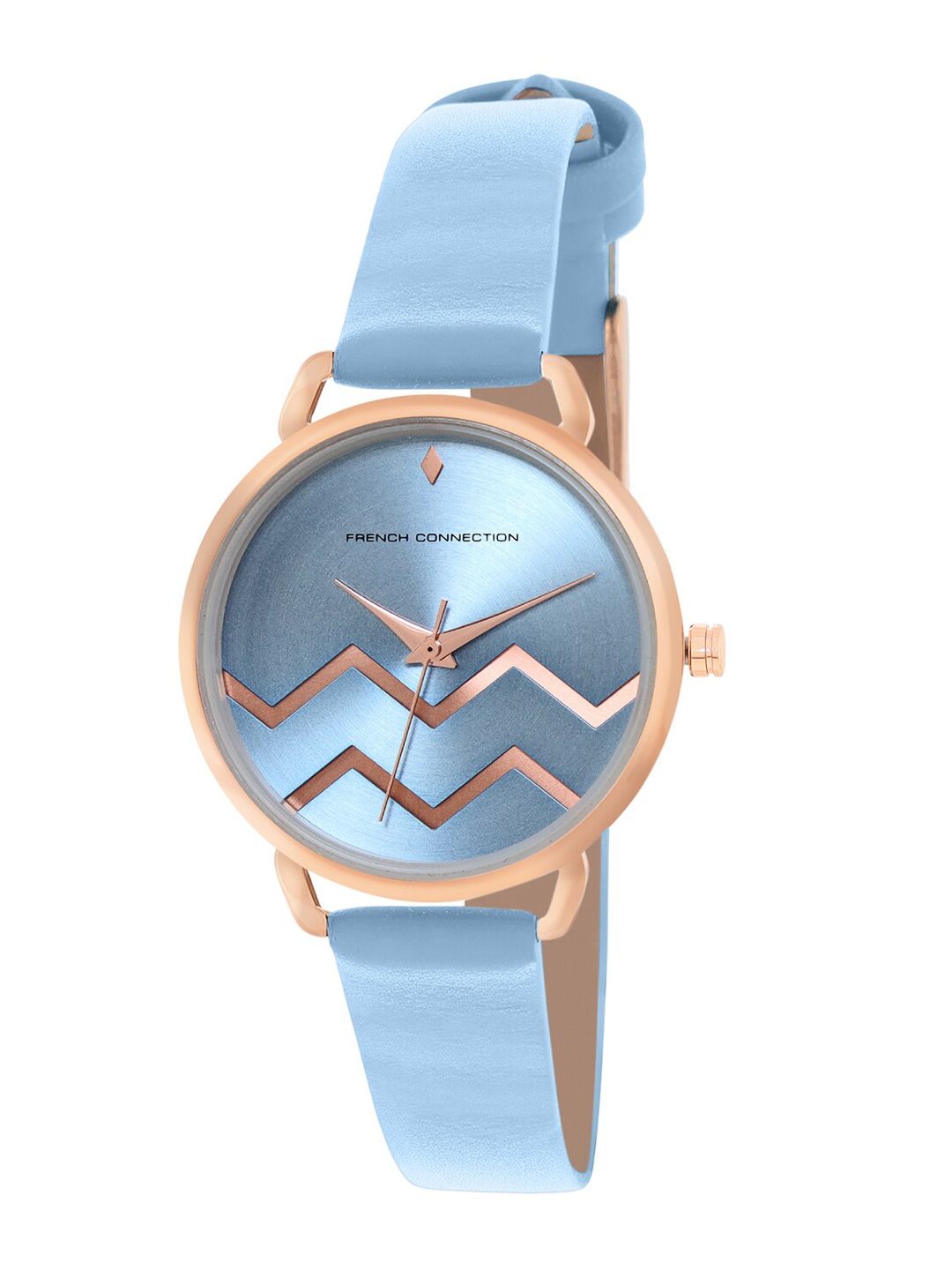French Connection Women Printed Dial & Leather Straps Analogue Watch FCN00088G