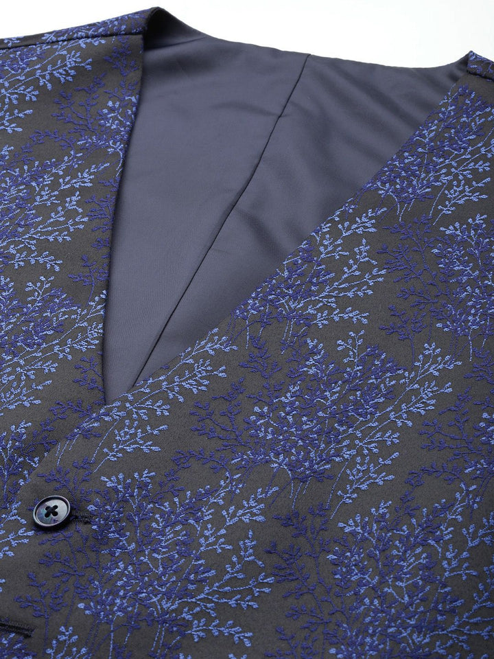 Park Avenue Single Breasted Slim Fit 3-Piece Party Wear Suit