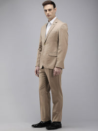 Park Avenue Solid Single Breasted Slim Fit 2 Piece Formal Suits