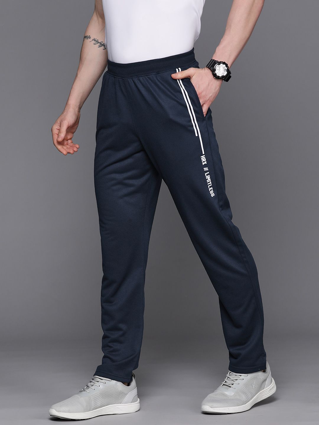 HRX by Hrithik Roshan Men Printed Detail Lifestyle Track Pants