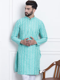 SOJANYA Kurta Kolar Mandarin Sulam Bunga